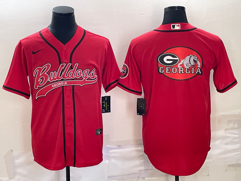 2023 Men Georgia Bulldogs blank red Stitched NCAA Jersey